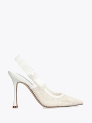Steve Madden White Lace Brylie Sandals - Image 1 of 4