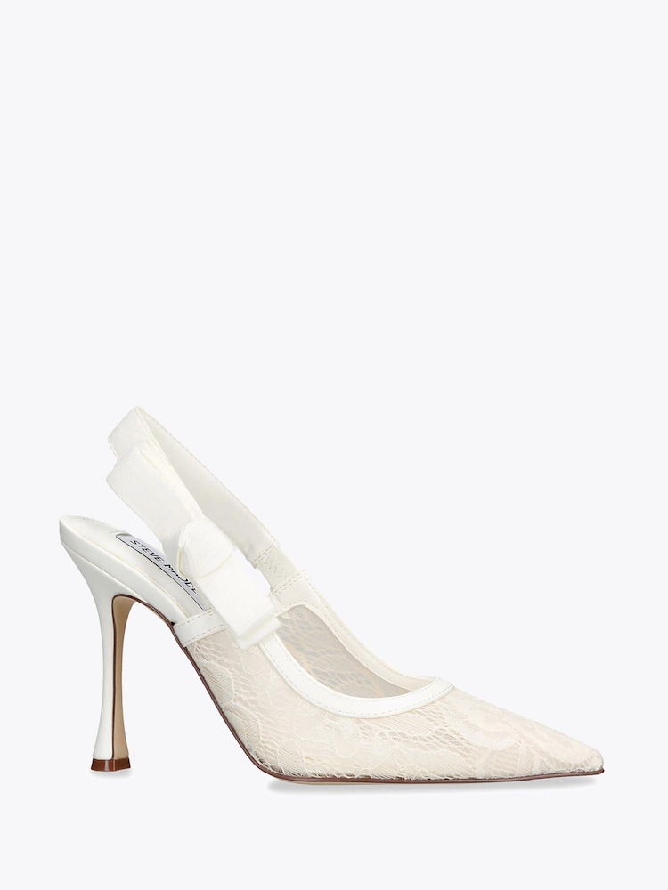 Steve Madden White Lace Brylie Sandals - Image 2 of 4
