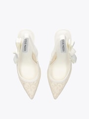 Steve Madden White Lace Brylie Sandals - Image 3 of 4