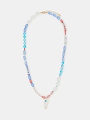 Accessorize Frosted Fish Beaded Necklace - Изображение 1 2