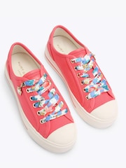 Kurt Geiger London Pink Lace Up Trainers - Image 3 of 5