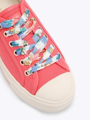 Kurt Geiger London Pink Lace Up Trainers - Image 4 of 5