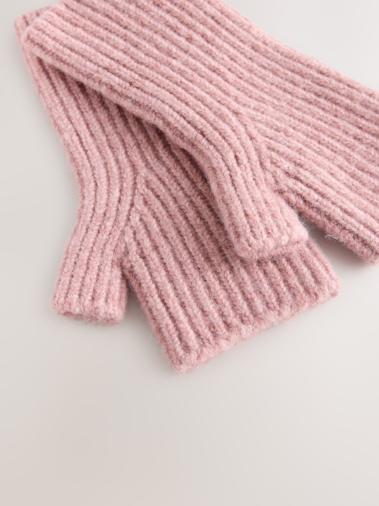 Rosa ruborizado - Cosy Arm Warmers (5-16yrs) - Imagen 3 de 3