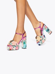 Kurt Geiger London White Kensington Platform Sandals - Image 1 of 5