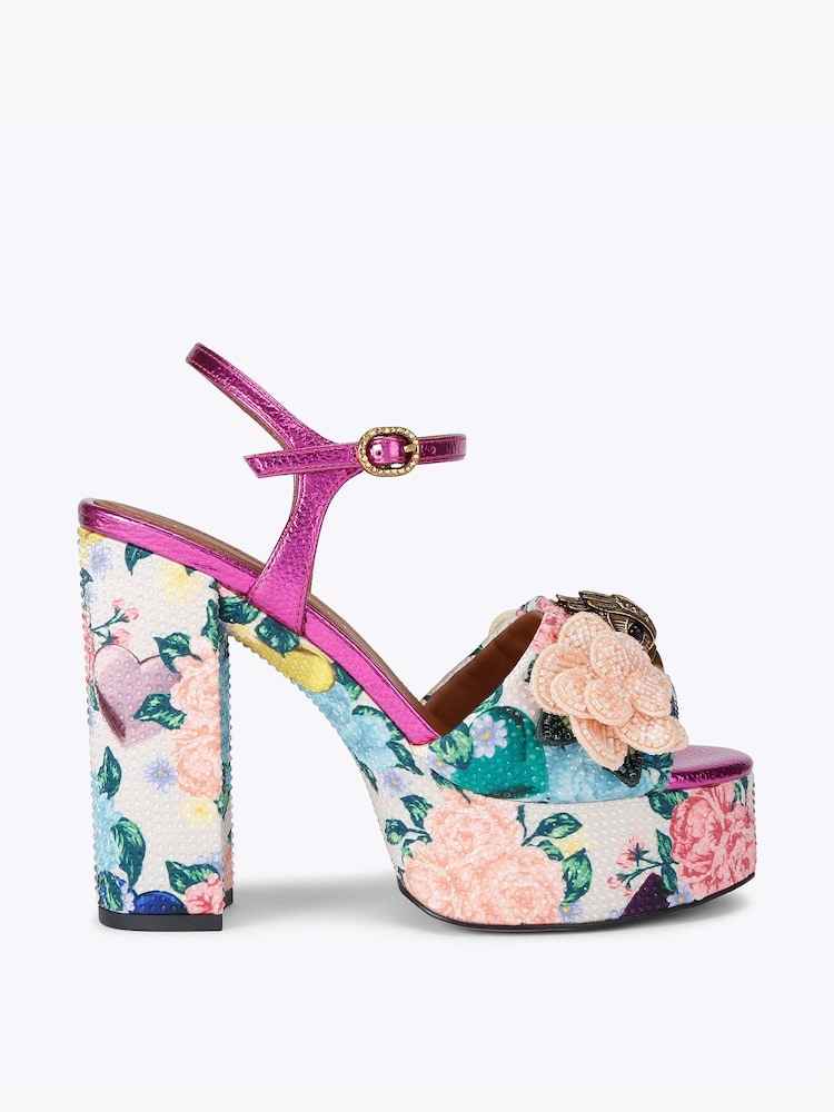 Kurt Geiger London White Kensington Platform Sandals - Image 2 of 5