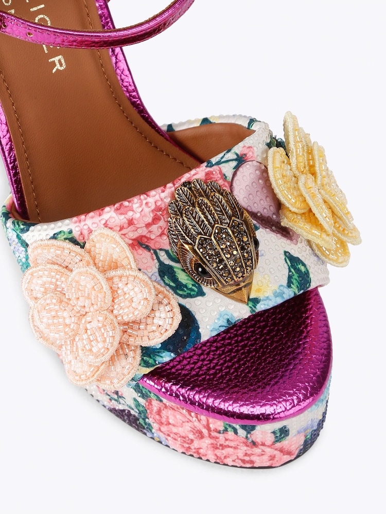 Kurt Geiger London White Kensington Platform Sandals - Image 5 of 5