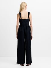 French Connection Era Poplin Ruched Bust Jumpsuit - Bild 2 von 6