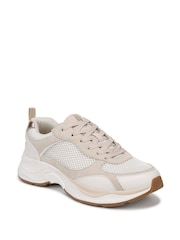 Naturalizer White Zoie Wide Fit Lace-Up Trainers - Image 3 of 7