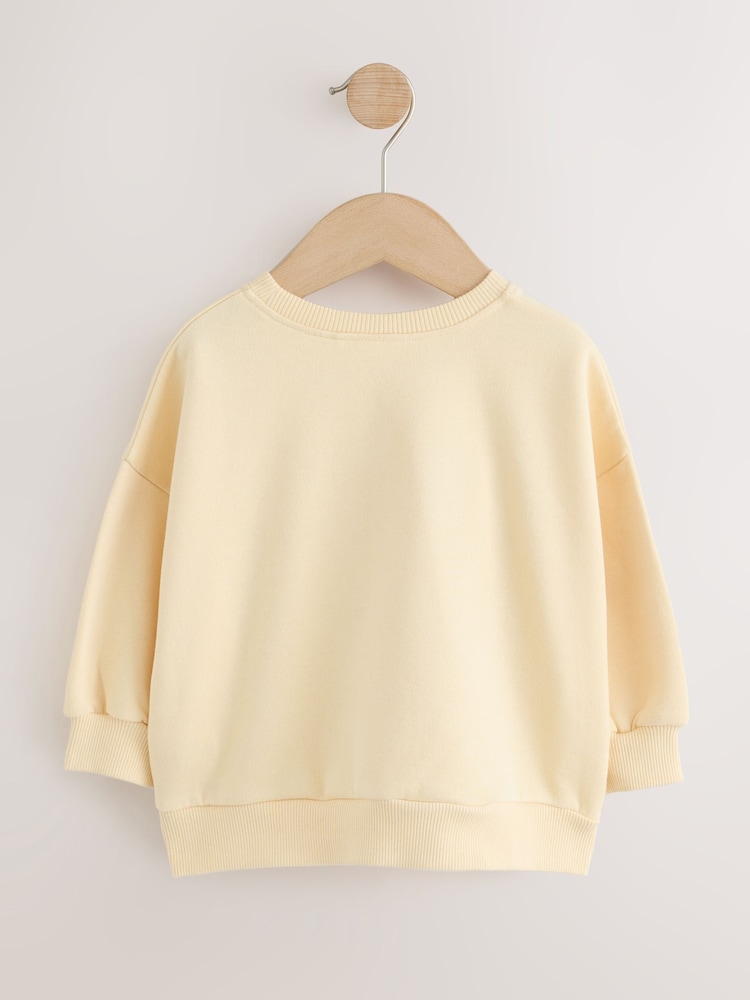 Butter Yellow Mini Mama Crew Neck Sweatshirt (3mths-7yrs) - Image 2 of 4 Butter Yellow Mini Mama Crew Neck Sweatshirt (3mths-7yrs) - Image 2 of 4