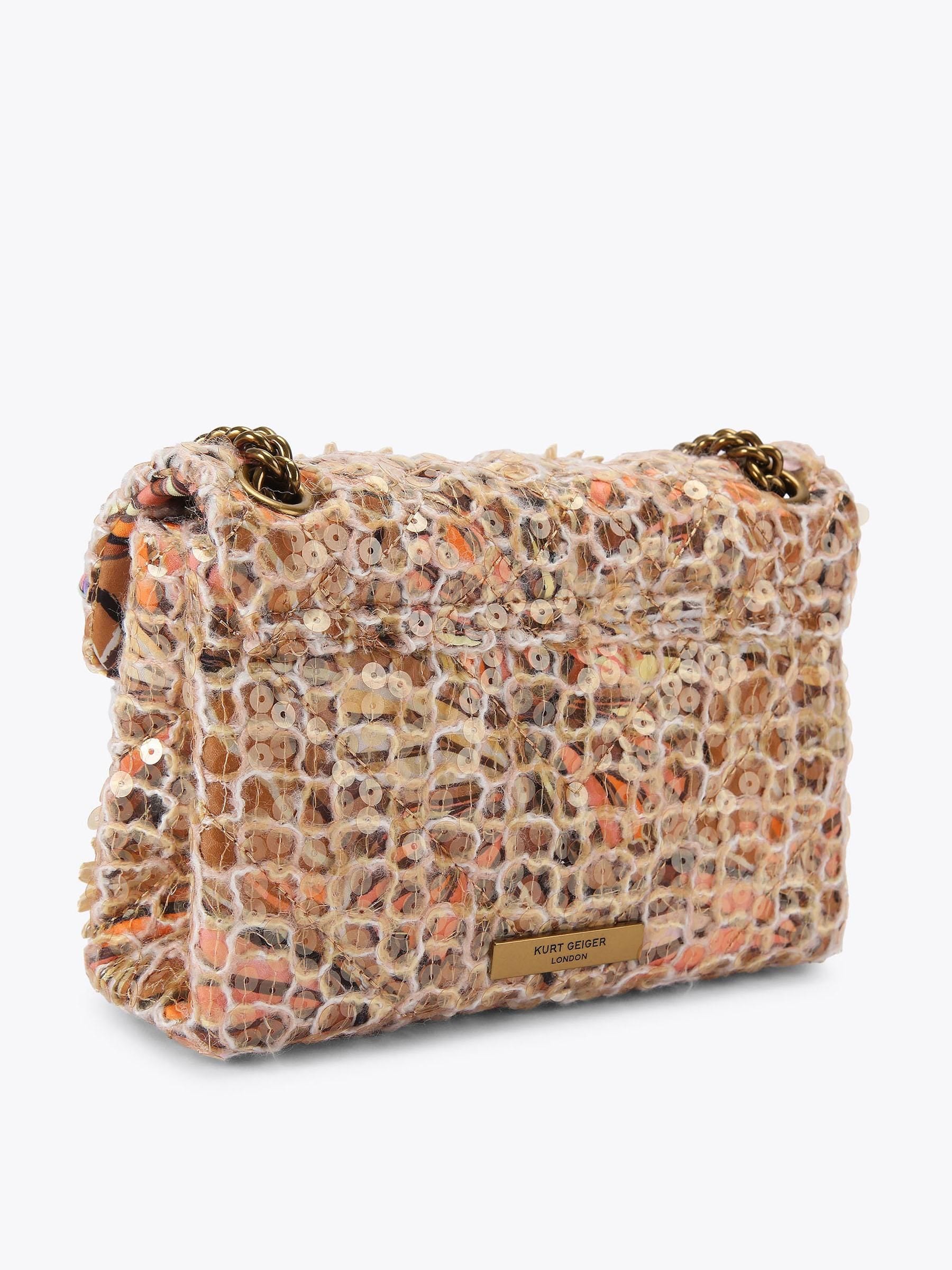 Buy Kurt Geiger London Brown - Flower Mini Kensington Bag from the