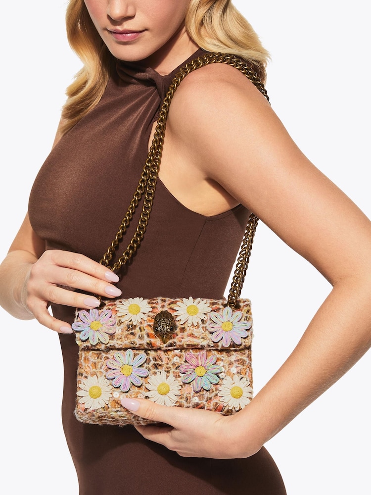 Kurt Geiger London Brown - Flower Mini Kensington Bag - Image 5 of 5