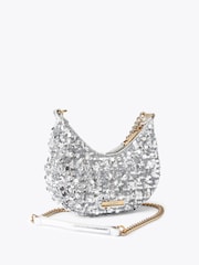 Kurt Geiger London Silver Small Chelsea Chain Hobo Bag - Image 3 of 5