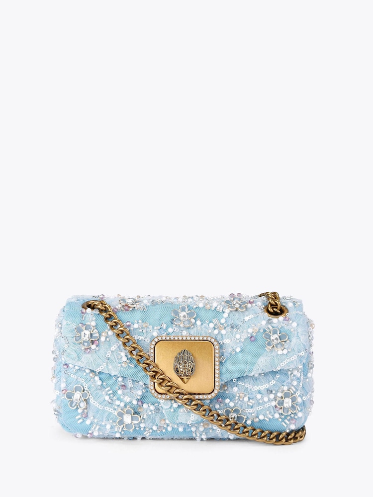 Kurt Geiger London Blue Mini Pimlico Bag - Image 1 of 5 Kurt Geiger London Blue Mini Pimlico Bag - Image 1 of 5