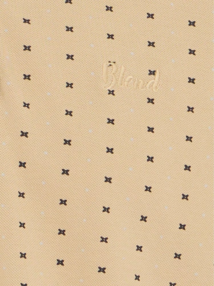 Blend Natural Abdo Printed Polo Shirt - Image 8 of 8