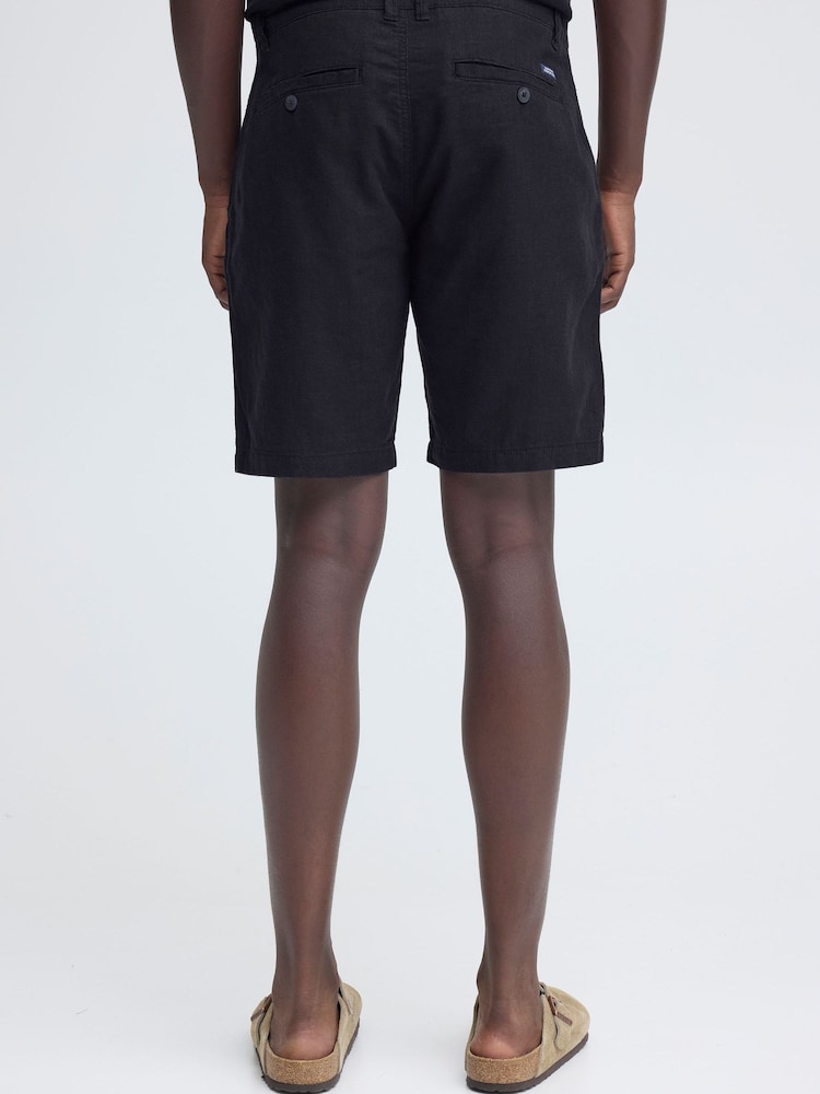 Blend Blue Morgan Linen Shorts - Image 2 of 8 Blend Blue Morgan Linen Shorts - Image 2 of 8
