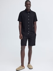 Blend Blue Morgan Linen Shorts - Image 3 of 8