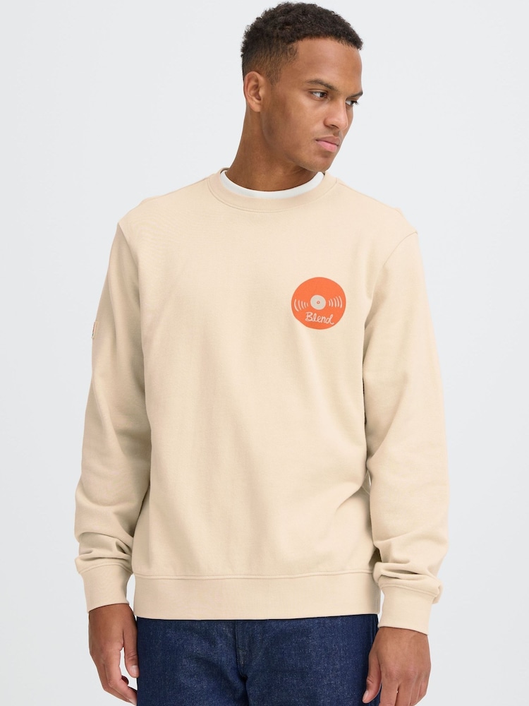 Blend Natural Sun After Sweatshirt - Image 2 of 6 Blend Natural Sun After Sweatshirt - Image 2 of 6