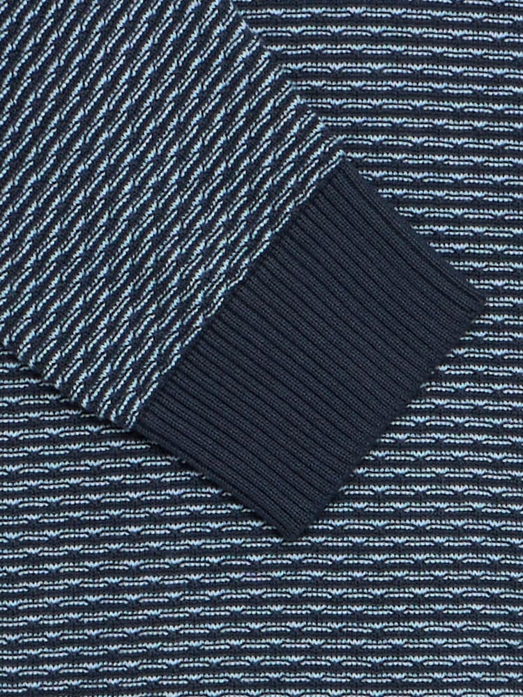 Blend Blue Boyd Long Sleeve Knitted Polo Top - Image 4 of 4