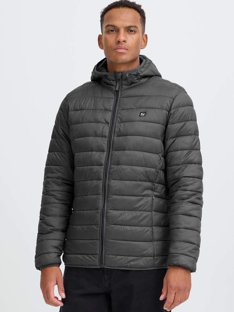 Blend Grey Romsey Hooded Puffer Coat - Image 1 of 8