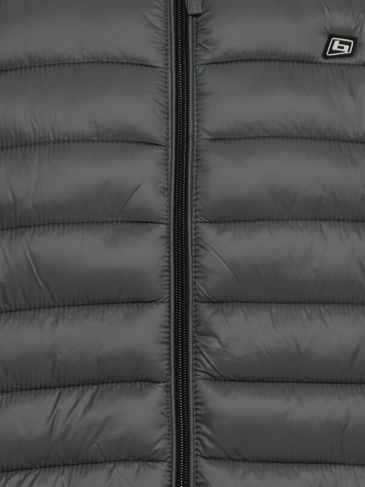 Blend Grey Romsey Hooded Puffer Coat - Image 8 of 8