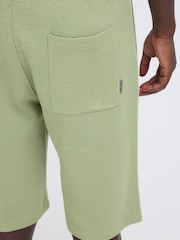 Blend Green Fillip Waffle Knit Shorts - Image 4 of 8