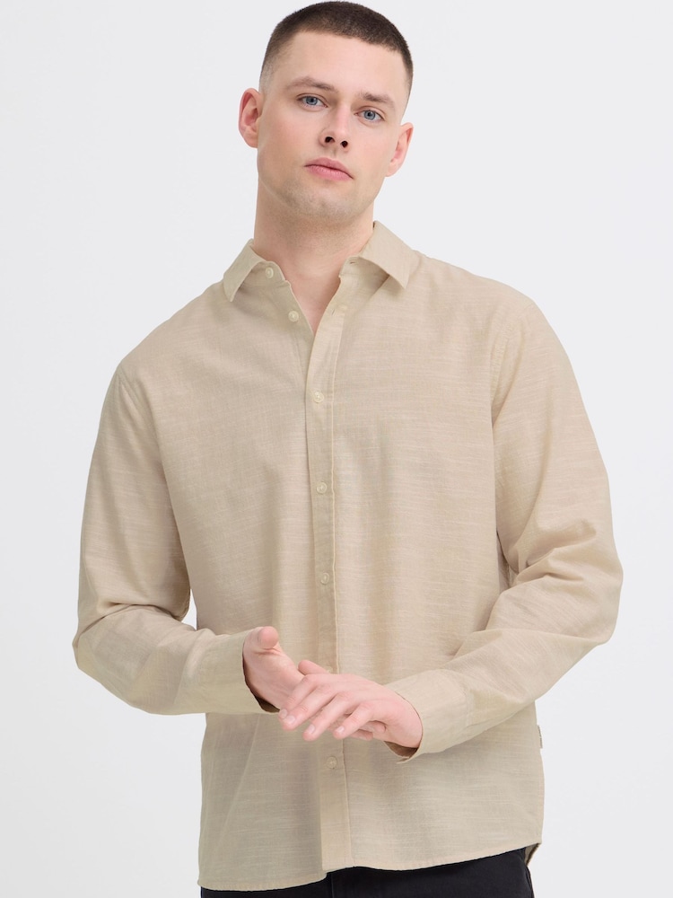 Blend Natural Daris Slub Shirt - Image 1 of 7