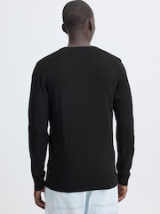 Blend Black Baron Rib Crew Neck Jumper - Image 2 of 8