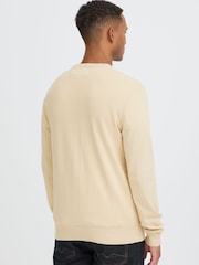 Blend Natural Baron Rib Crew Neck Jumper - Image 2 of 6