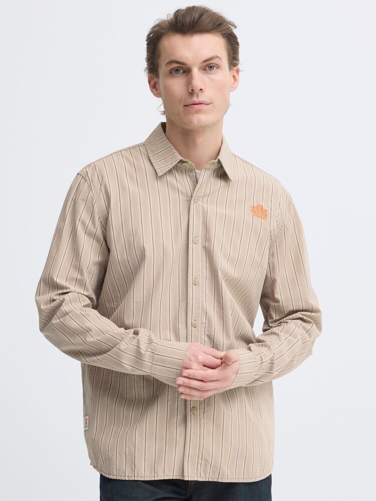 Blend Natural Sun Stripe Long Sleeve Shirt - Image 1 of 8