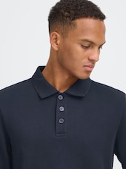 Blend Blue Kane Long Sleeve Polo Top - Image 4 of 8