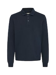 Blend Blue Kane Long Sleeve Polo Top - Image 6 of 8