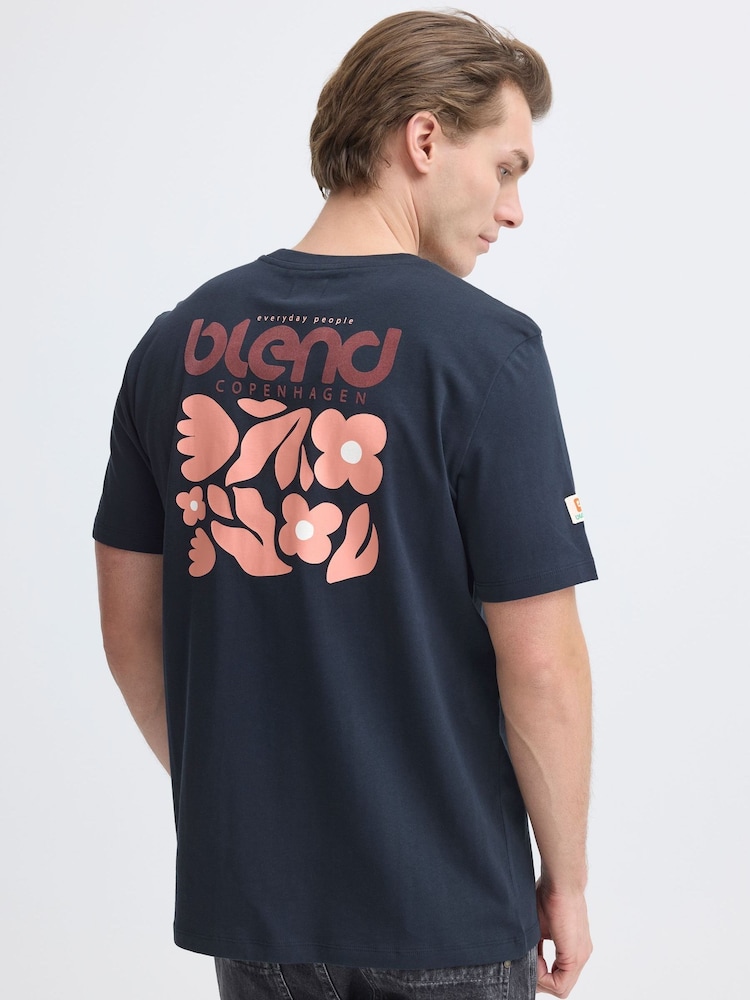 Blend Blue Sun Flower T-Shirt - Image 1 of 8