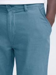 Blend Blue Morgan Linen Shorts - Image 5 of 8