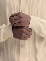 Blend Natural Baron Polo Collar Knit Cardigan - Image 4 of 5