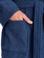 Christy Midnight Brixton Hooded Cotton Towelling Bath Robe - Image 4 of 4