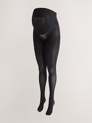 Black 3D 40 Denier Opaque Maternity Tights - Image 1 of 4