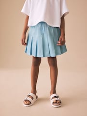 Blue Pleated Jersey Skirt (3-16yrs) - Image 1 of 3