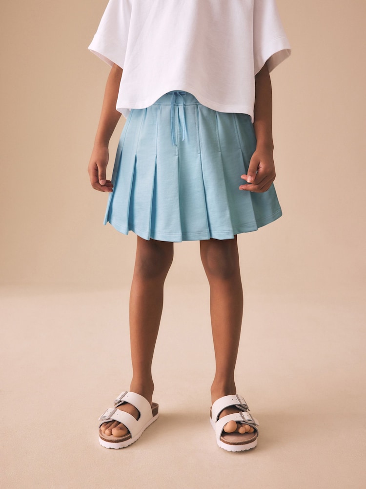 Blue Pleated Jersey Skirt (3-16yrs) - Image 1 of 3