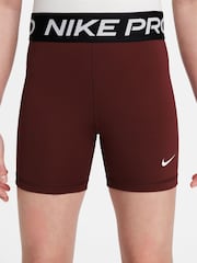 Nike Mystic Date Brown 3 Inch Dri-FIT Pro Shorts - Image 1 of 4