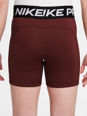 Nike Mystic Date Brown 3 Inch Dri-FIT Pro Shorts - Image 2 of 4