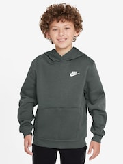 Nike Camo Green Club Fleece Pullover Hoodie - Image 1 of 3