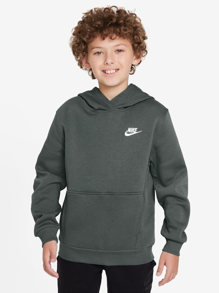 Nike Camo Green Club Fleece Pullover Hoodie - Image 1 of 3