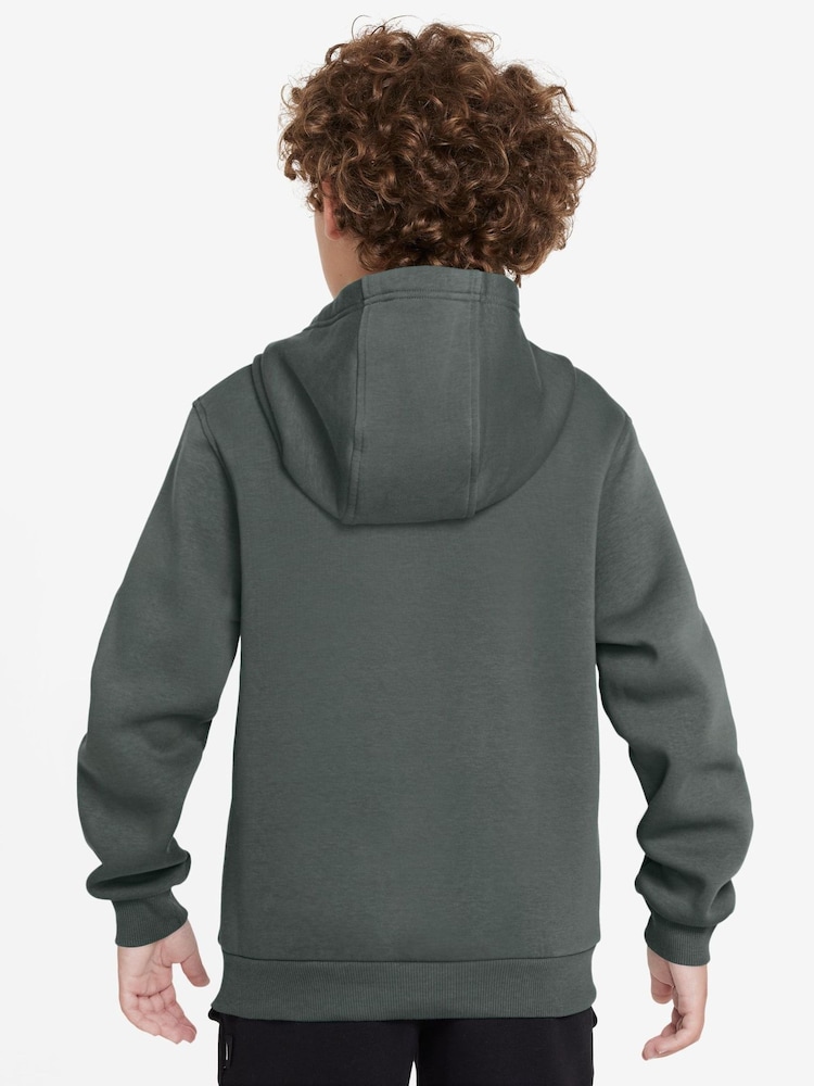 Nike Camo Green Club Fleece Pullover Hoodie - Image 2 of 3