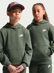 Nike Camo Green Club Fleece Pullover Hoodie - Image 4 of 4