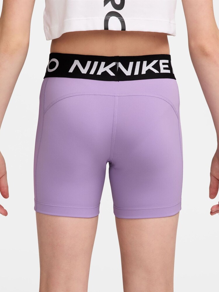 Nike Violet Purple Pro Dri-FIT Shorts - Image 2 of 4 Nike Violet Purple Pro Dri-FIT Shorts - Image 2 of 4