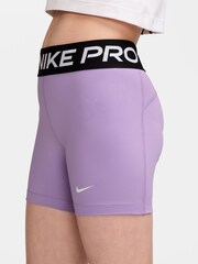 Nike Violet Purple Pro Dri-FIT Shorts - Image 3 of 4