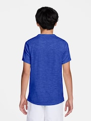 Nike Hyper Blue Miler Dri-FIT Short Sleeve T-Shirt - Image 2 of 3