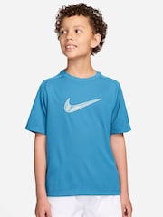 أزرق بحري - تيشرت Dri-FIT متعدد الاستخدامات من Nike - صورة 1 من 3