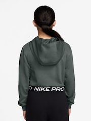 Nike Camo Green Pro Dri-FIT Cropped Fleece Hoodie - Image 2 of 3