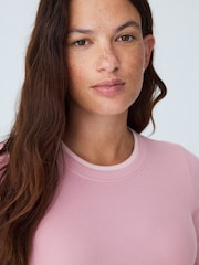 Pink - Layered Style Long Sleeve Maternity Top - Bild 6 von 6